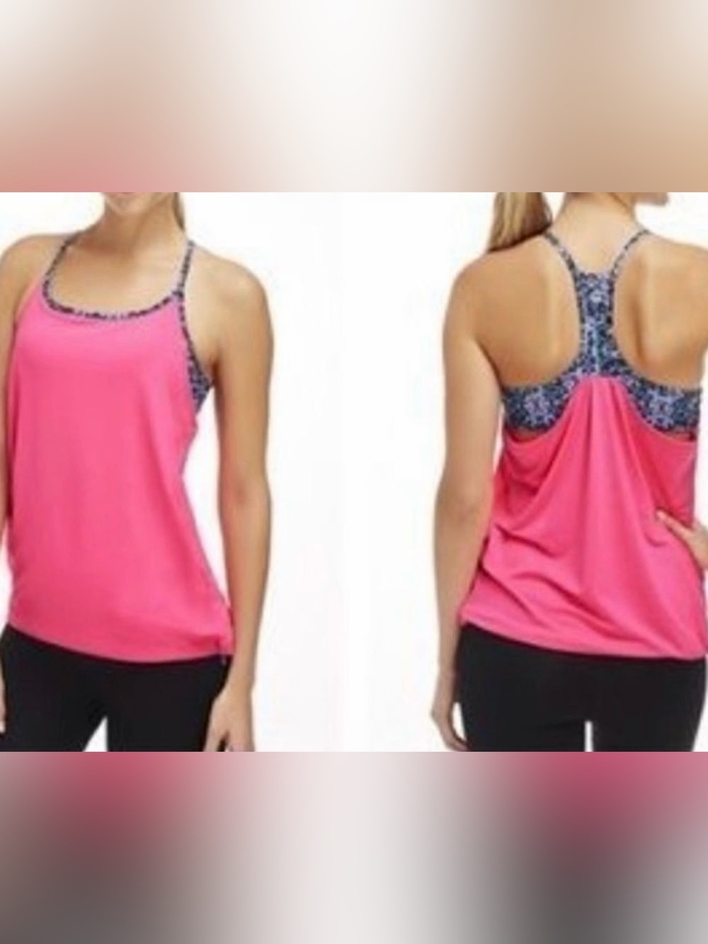 NWT Fabletics Norway Hot Pink Workout/Yoga Top - S